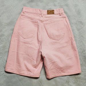 Vintage Pink Lee Jeans Denim Shorts